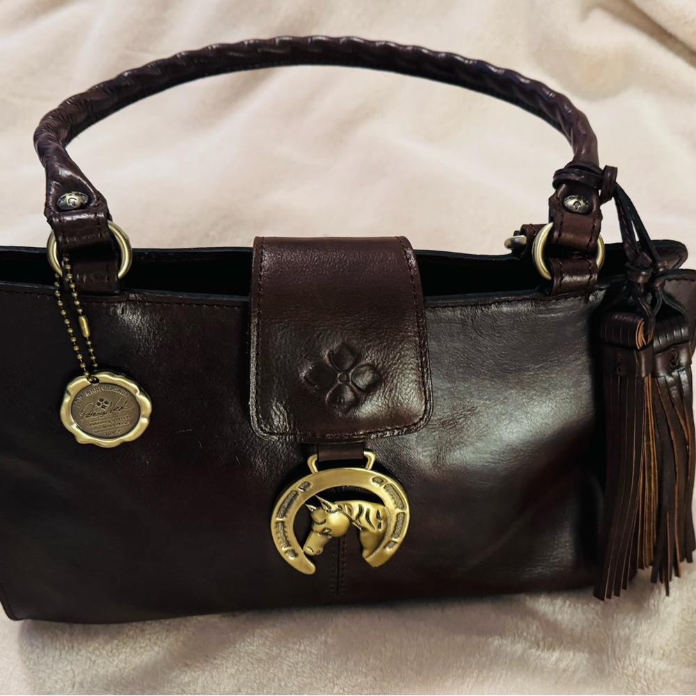 Patricia Nash Equestrian Rienzo Satchel 10th Anniversary Limited Edition